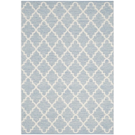 Safavieh 6 x 9 ft. Rectangle Montauk Hand Woven RugLight Blue & Ivory MTK810B-6